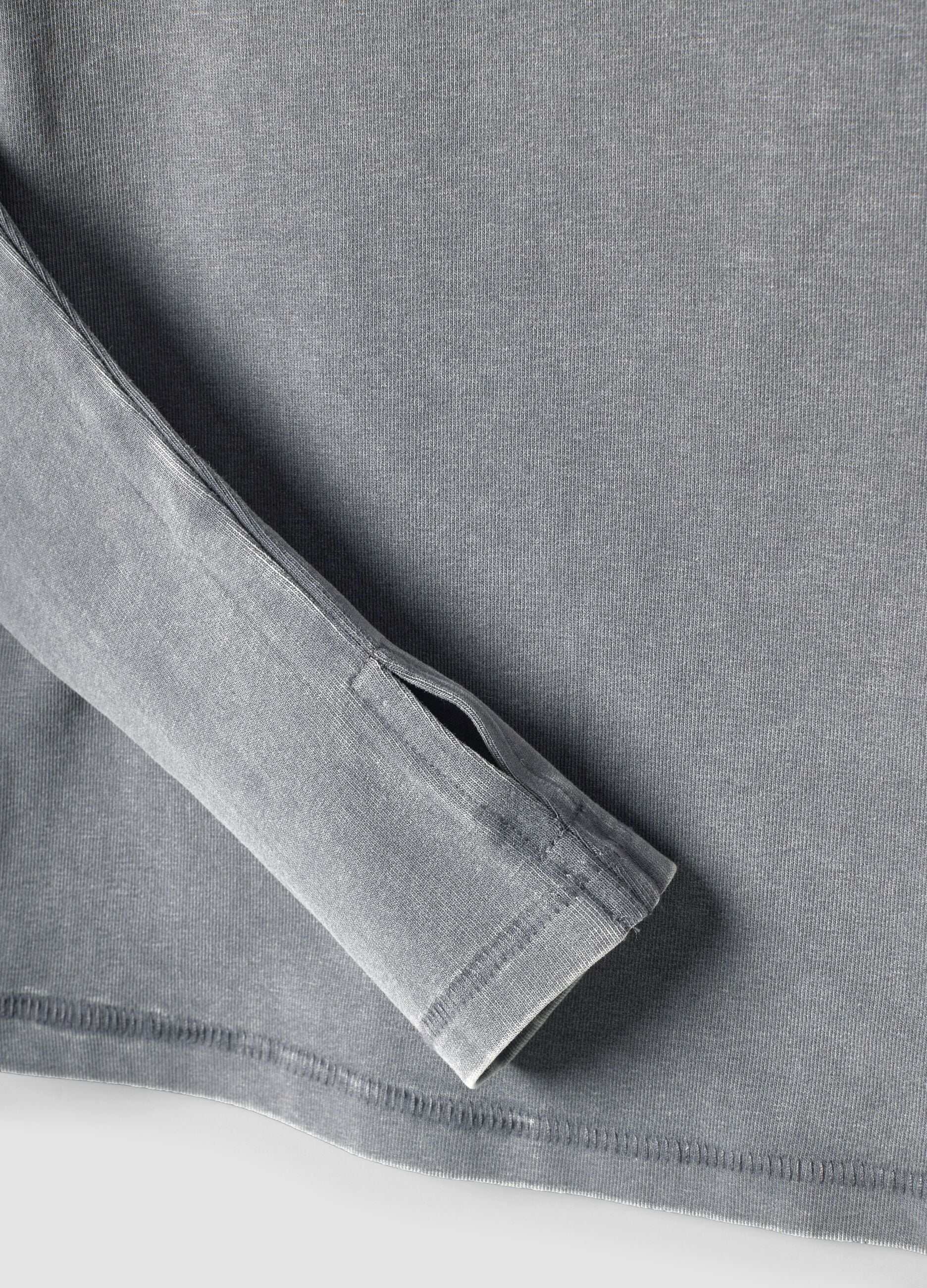 Perfect Long Sleeve Top Washed Grey