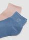 Pack of five multicoloured ankle socks in stretch cotton blend_2
