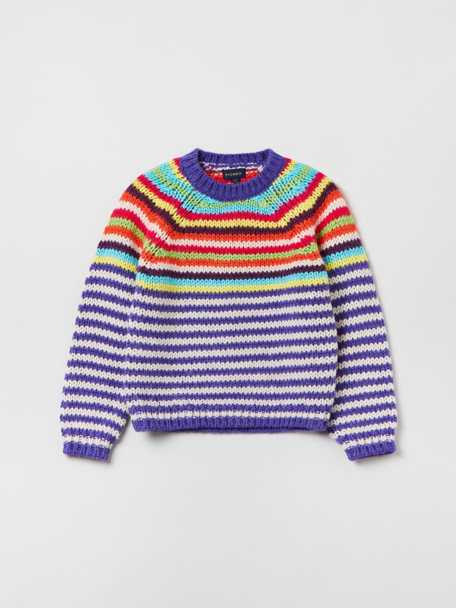 Pullover with striped pattern_3