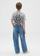 Boys' blue cargo jeans in pure cotton denim relaxed fit_1