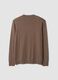 Brown cotton and cashmere blend crew-neck jumper_2