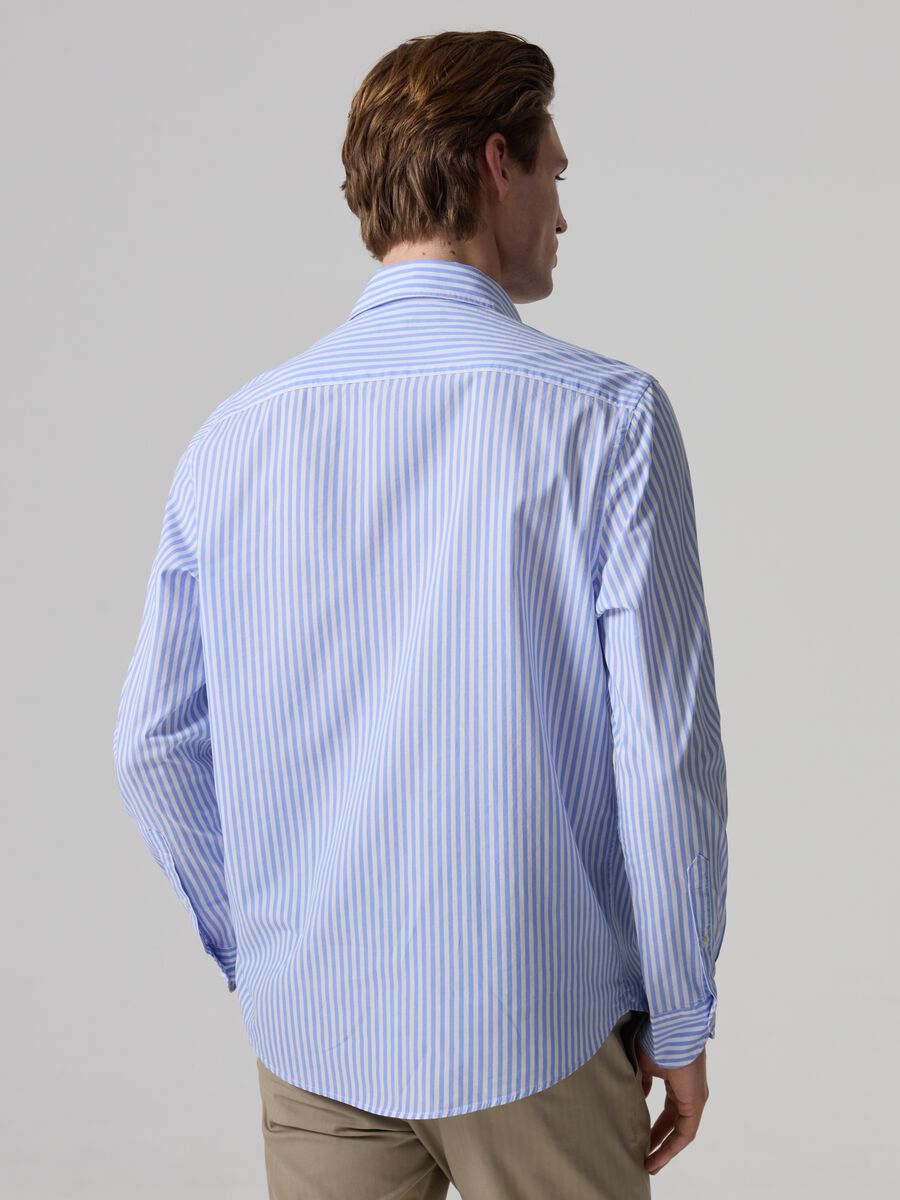 Poplin shirt with striped pattern_2