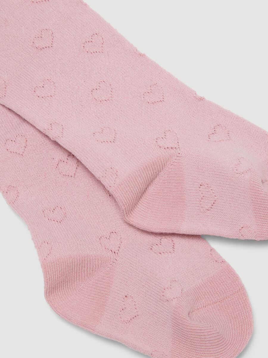 2-pack of pink organic stretch cotton tights_2