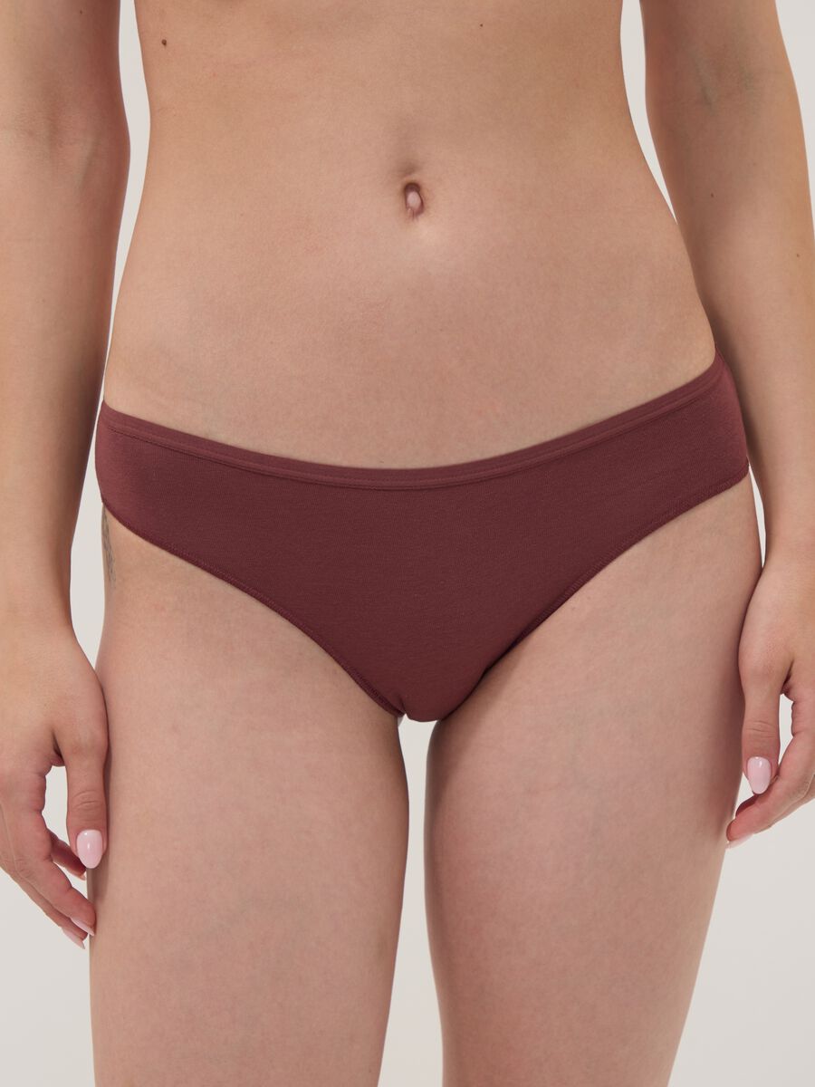 Five-pack of multicolour stretch organic cotton briefs_1