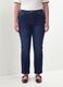 Blue stretch-cotton denim bootcut jeans_1