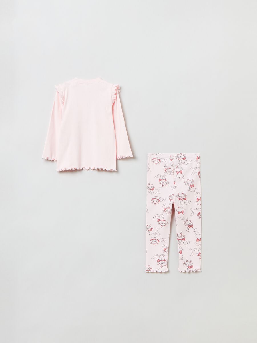 Ribbed pyjamas with Marie print_1