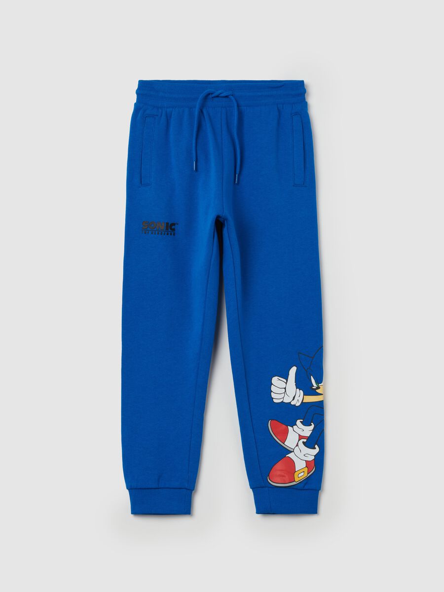 Joggers with drawstring and Sonic print_0