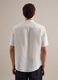 Wei&szlig;e Shirt mit Stehkragen aus reinem Leinen mit regul&auml;rer Passform_3