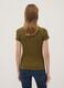 Green stretch cotton V-neck polo shirt with open neckline, regular fit_3