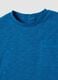Children's regular fit pure cotton blue t-shirt with pocket_2