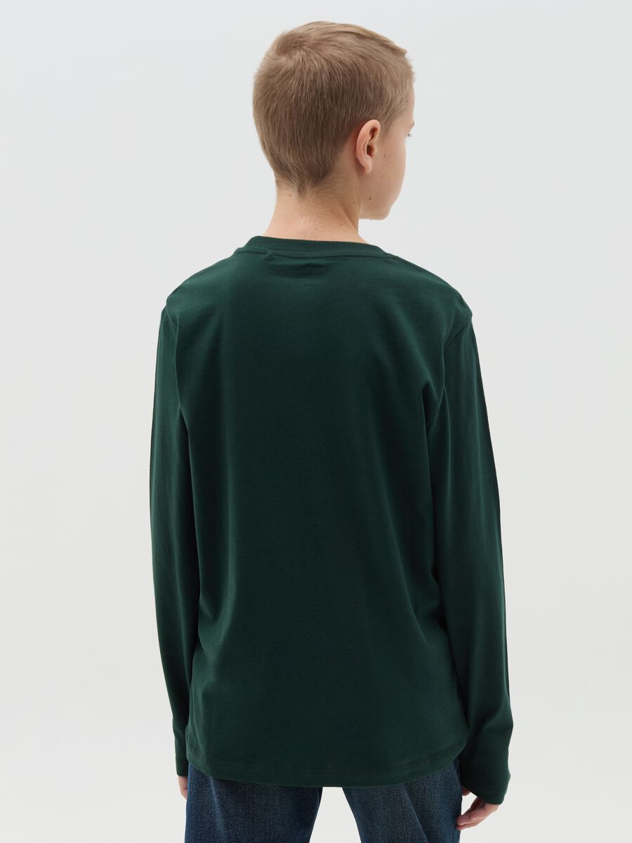 Long-sleeved T-shirt with "Varsity College" print_2