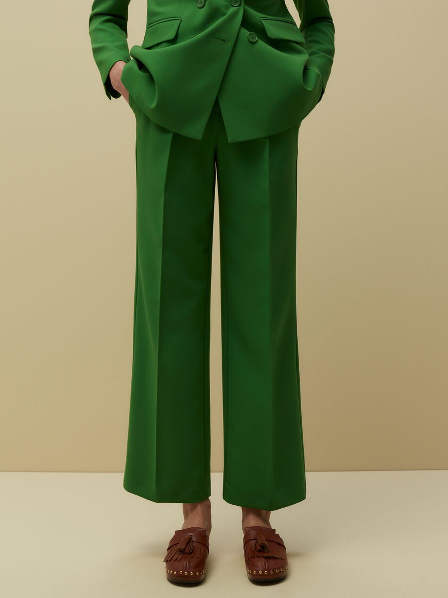 Pantalón ancho verde Pantalones Mujer  Pantalones Verdes De Mujer - Spring  Autumn - Aliexpress
