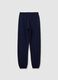 Girls' blue pure cotton trousers regular fit_4