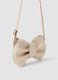 Beige crossbody bow bag for girls_2