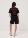 Girls&rsquo; pure cotton black relaxed fit shorts Chicago Bulls_2