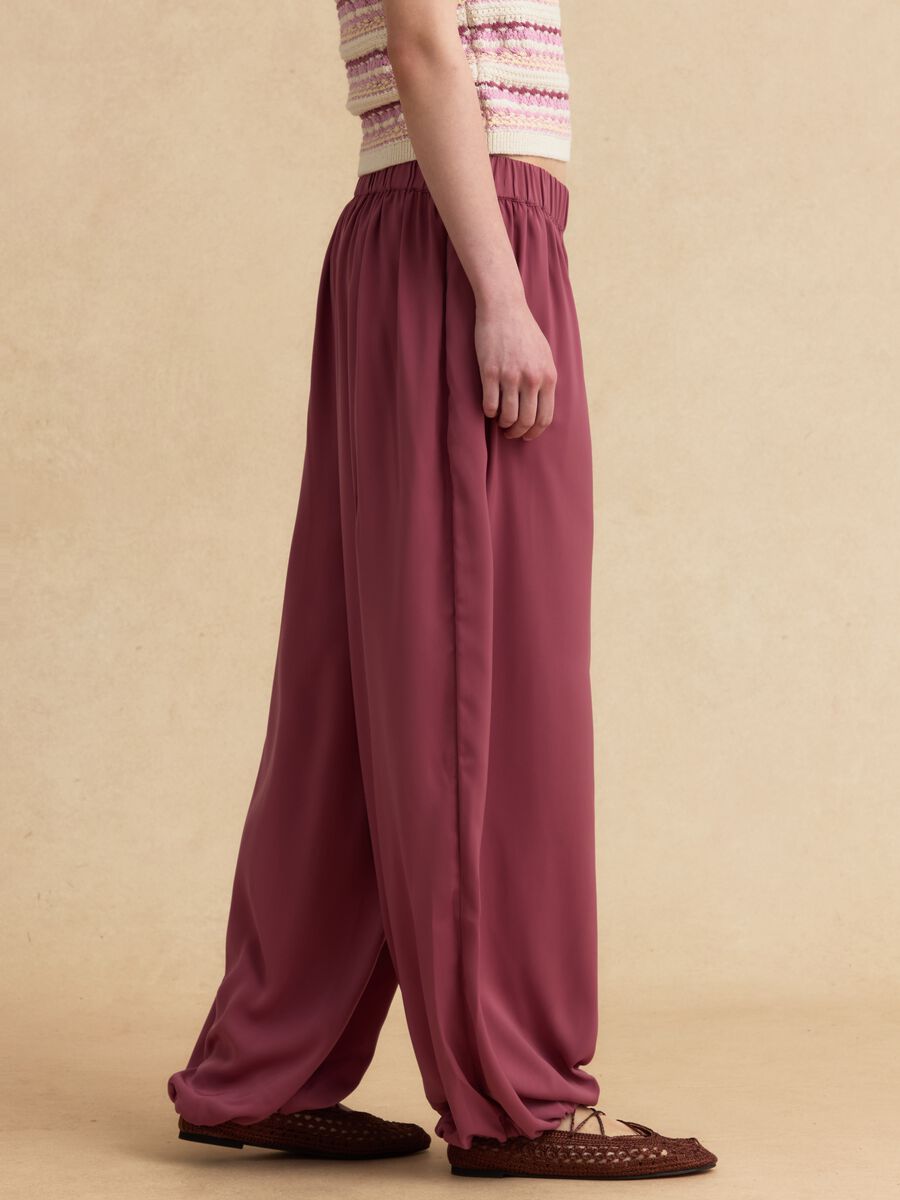 Pink relaxed-fit joggers with elasticated waist_3