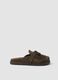 Braune Loafer aus echtem Leder mit Fransen_0