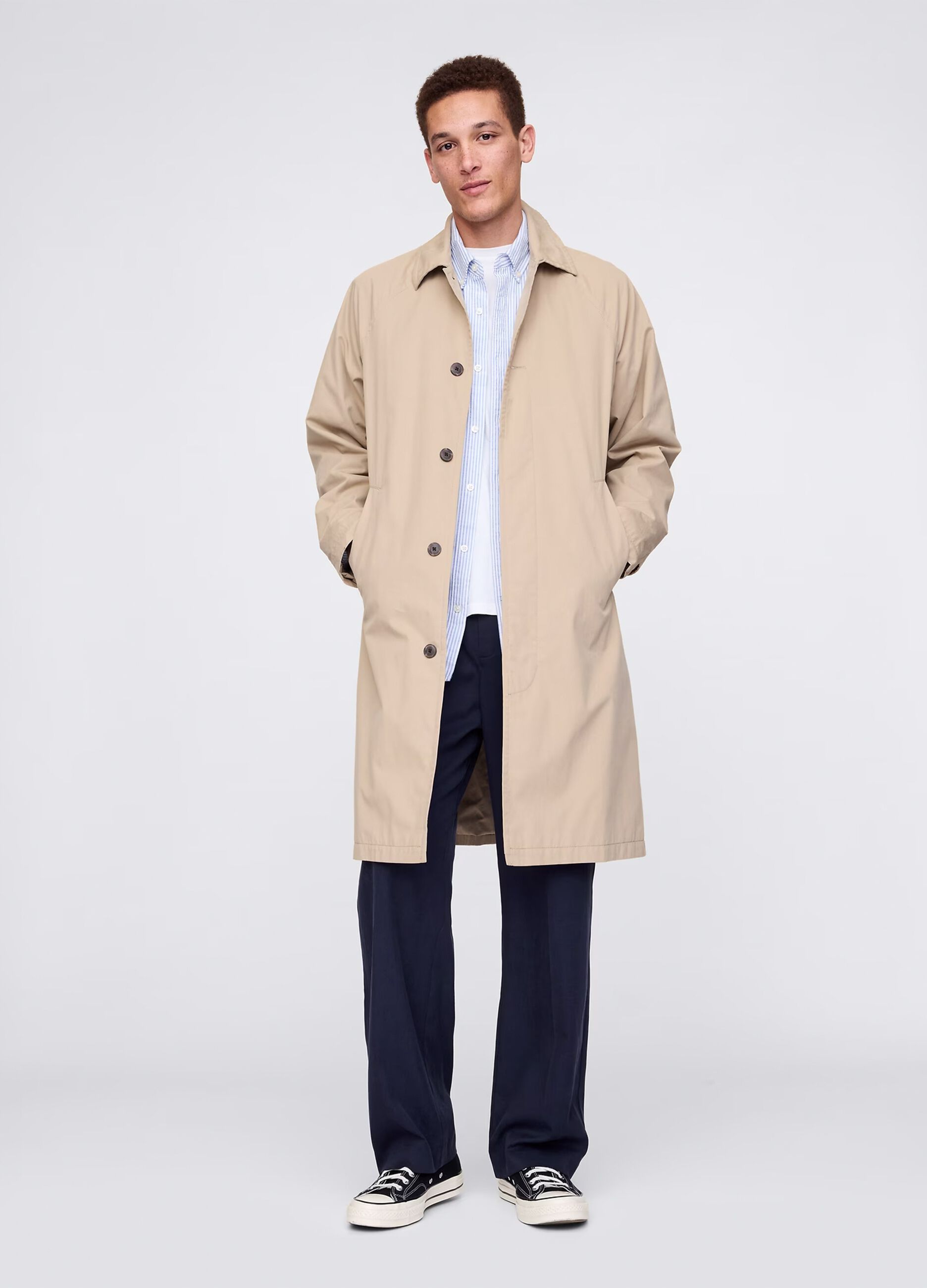 Blaue Herrenhosen aus Lyocell und Baumwolle