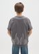 Grey regular fit children's cotton t-shirt with print_1