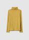 Yellow crew neck long-sleeve regular fit jumper_4