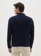 Regular Fit Blue Knitted Pullover_2