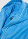 Blue organic cotton hooded bathrobe for boys_2