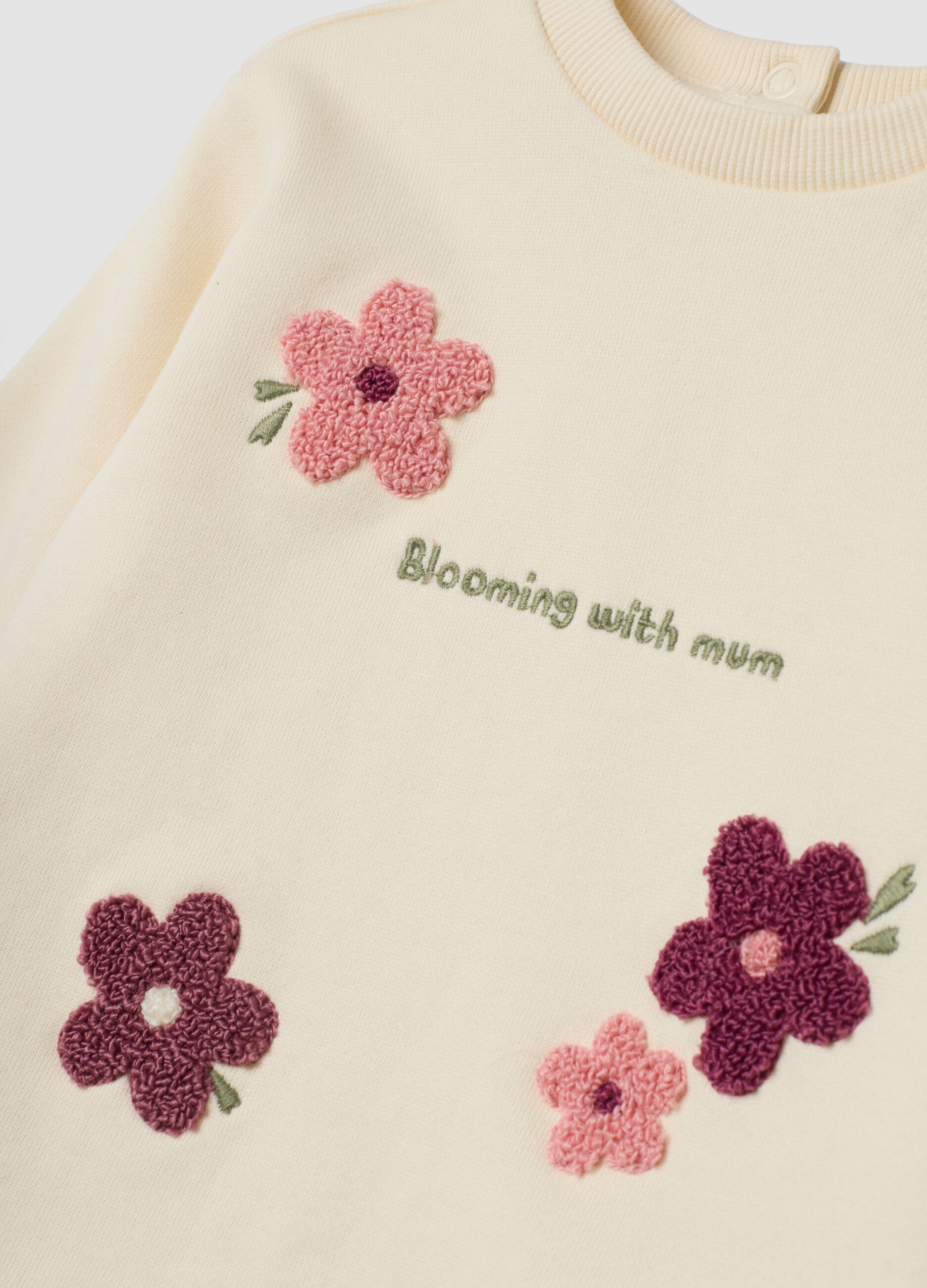 Completo multicolor in puro cotone con stampa floreale