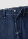 Blue pure cotton regular fit trousers for boys_2