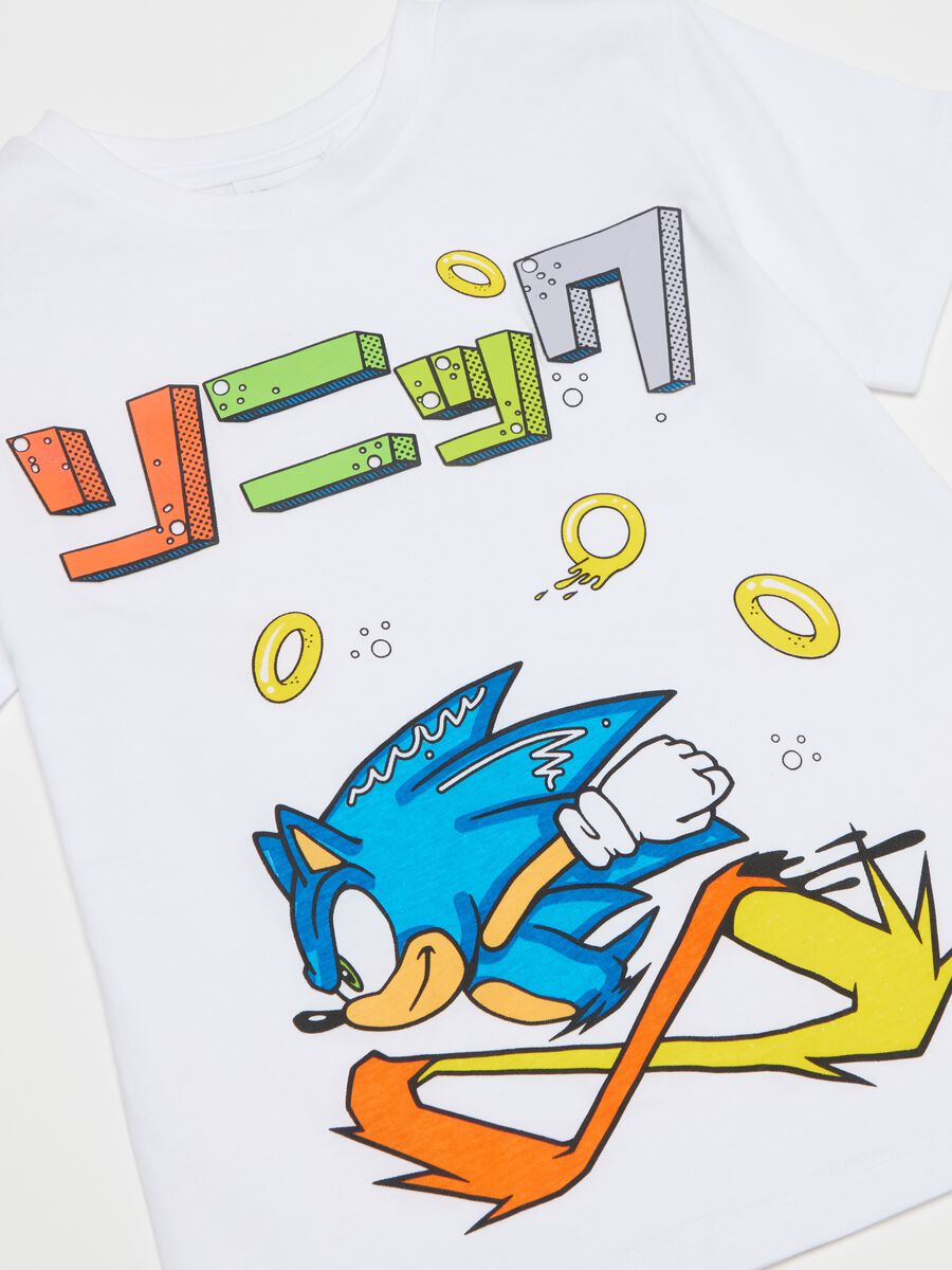Cotton T-shirt with Sonic™ print_2