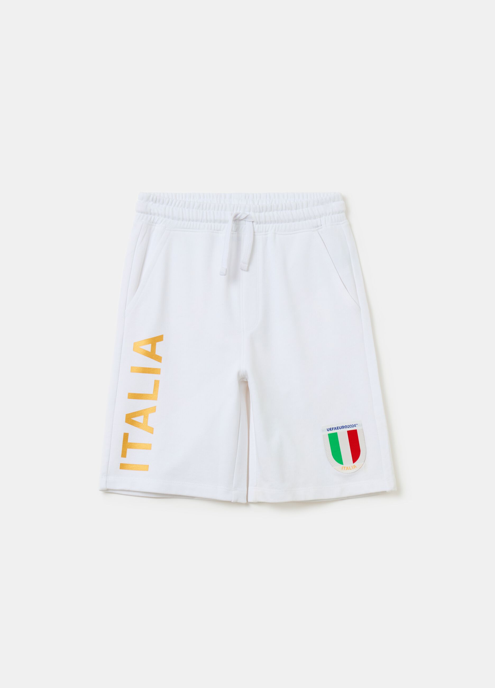 Bermuda shorts with UEFA Euro 2024 Italy print
