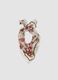 White pure viscose scarf with paisley print_0