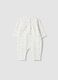 Babygrow branco em algod&atilde;o org&acirc;nico puro &agrave;s bolinhas_1