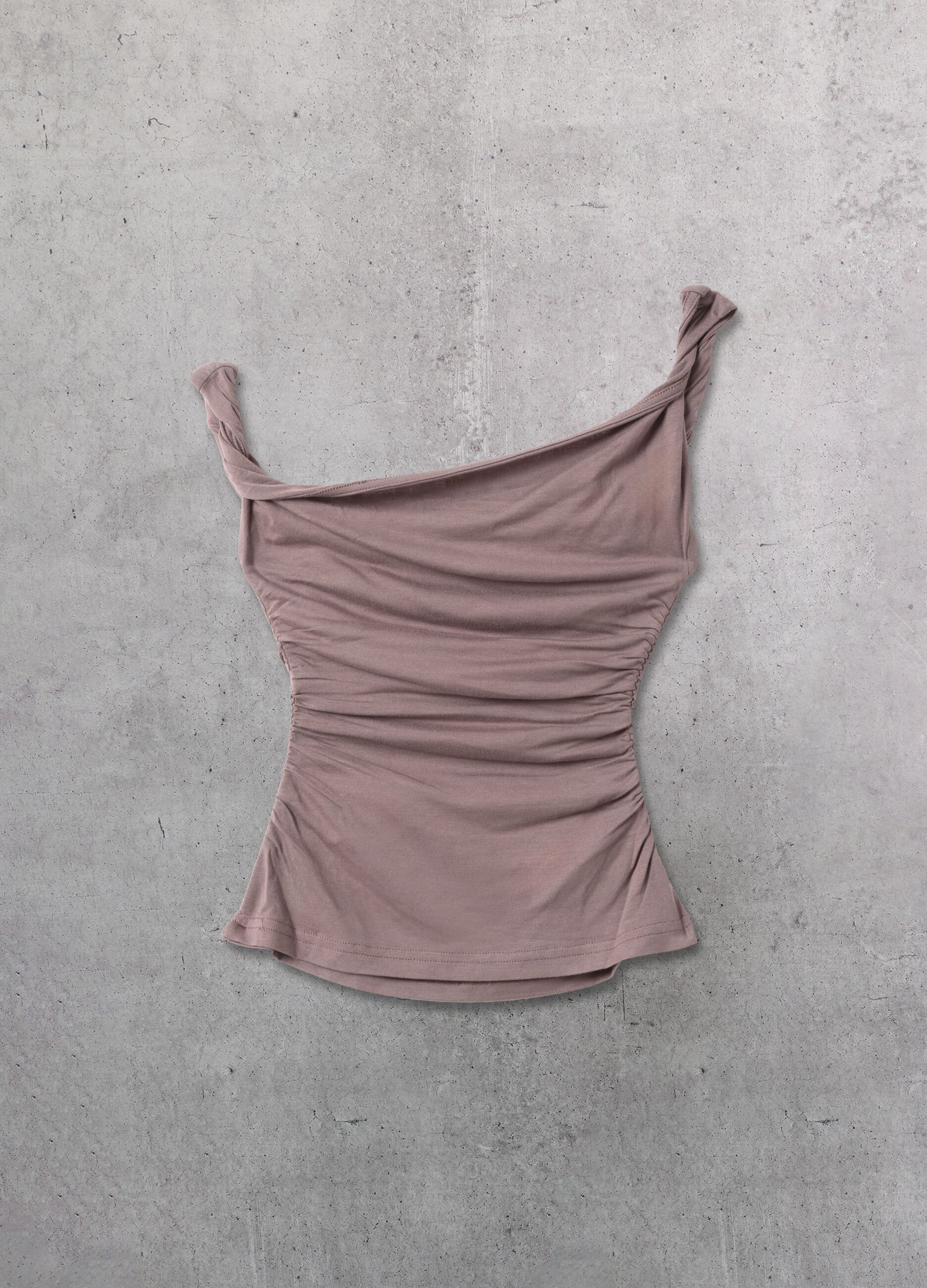 Mocha Asymmetrical Tank Top