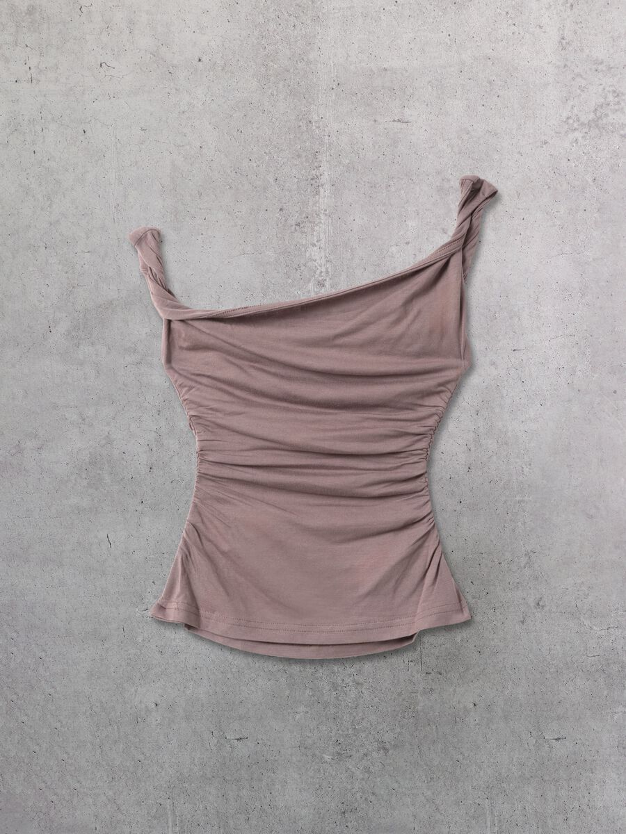 Mocha Asymmetrical Tank Top_5