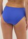 Blue high-waisted stretch fabric bikini bottoms_2