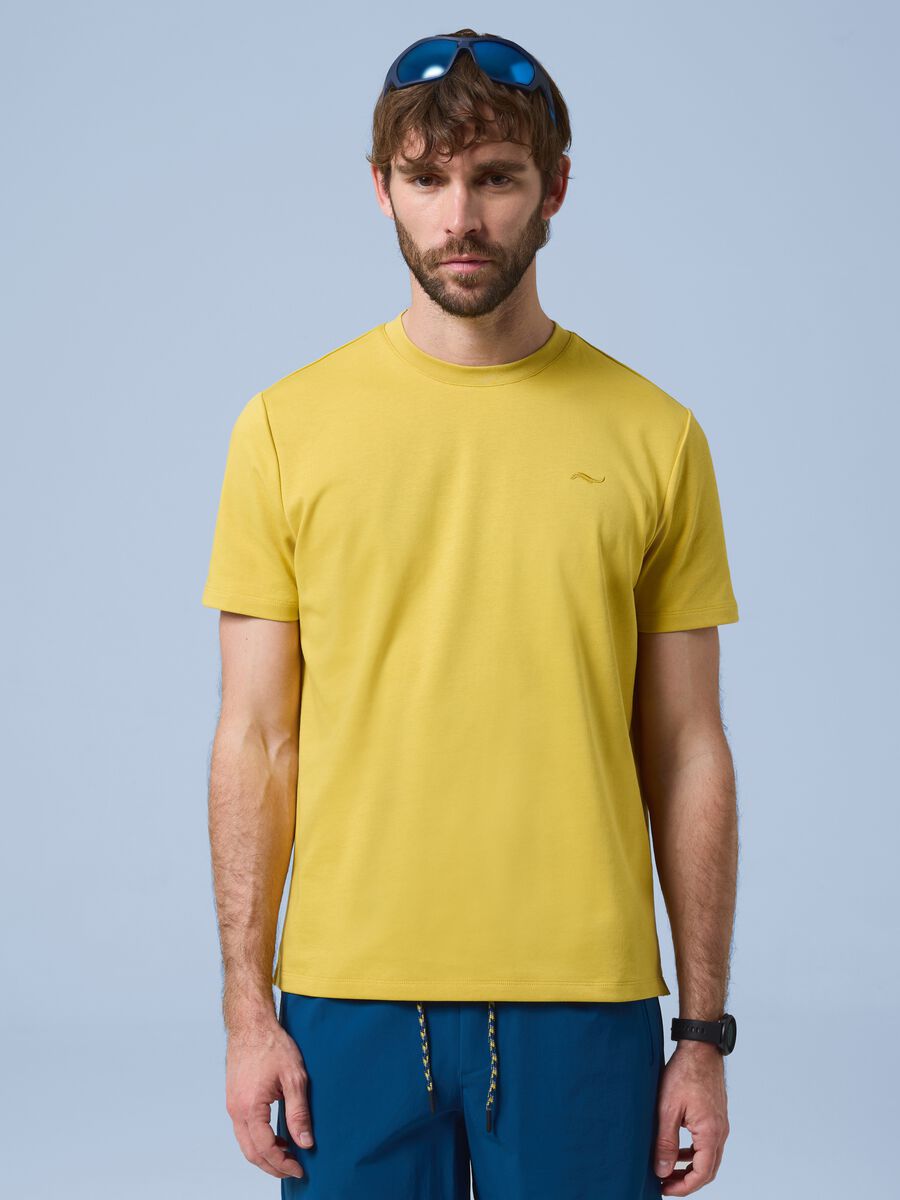 Yellow ALTAVIA SAILING T-shirt in stretch cotton blend_0