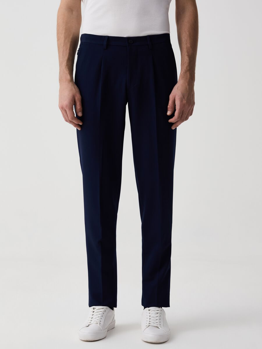 Regular-fit trousers with darts_1