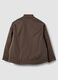 Brown padded regular-fit jacket with zip_2
