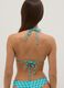 Light blue triangle bikini top in stretch fabric_2