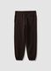 Brown relaxed-fit stretch joggers_2