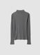 Grey ribbed lyocell and wool blend T-shirt, regular fit_2