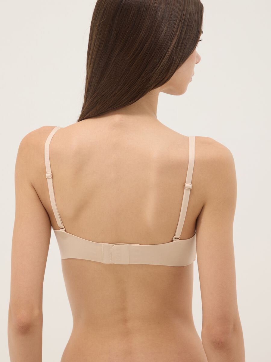 Beige balconette bra with removable padding_2
