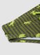 Gr&uuml;ne Stretch-Badehose mit Dino-Print_3
