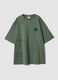 T-shirt verde em algod&atilde;o puro com estampado Naruto_4