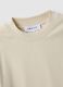 Beige slim fit stretch cotton t-shirt_5