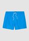 Blue swim shorts with elasticated waistband_4