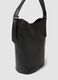 Borsa nera a spalla effetto martellato_1