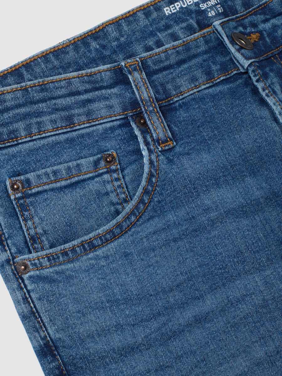 Skinny Fit Stretch Denim Jeans_5