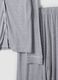 Grey pure viscose polka-dot V-neck pyjamas_5