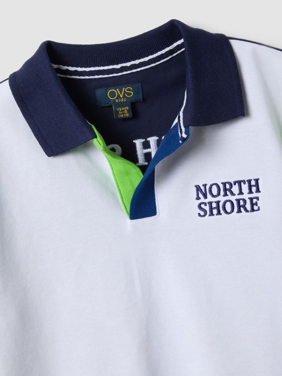 Multicolour short-sleeve stretch cotton polo shirt_2